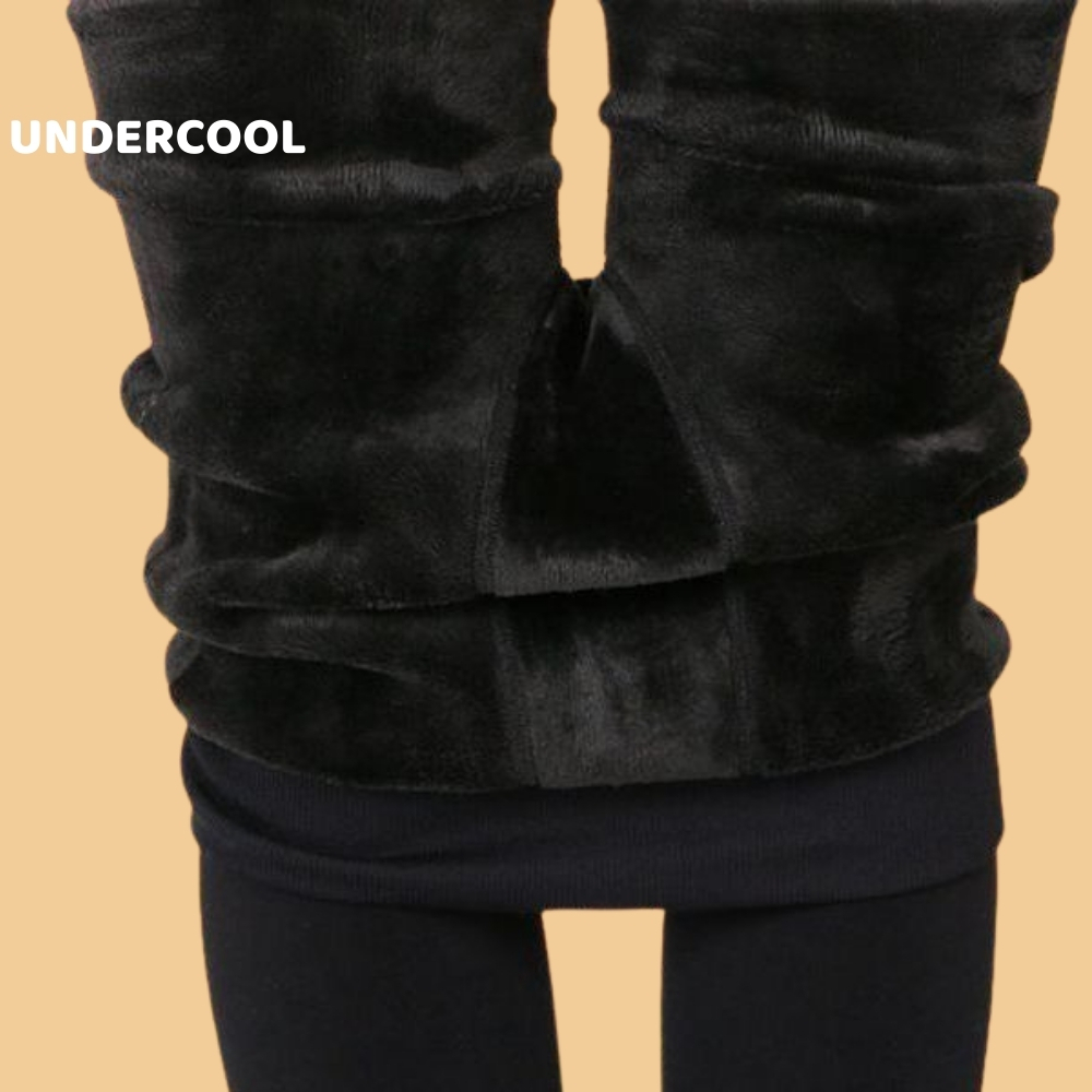 Quần tất lót nhung nỉ giữ nhiệt độ bó form gọn chân mùa Đông UNDERCOOL cực ấm chống rét đại hàn, lót lông nỉ nhung QT10