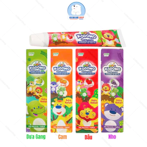 Kem Đánh Răng Cho Bé KODOMO, Kem Đánh Răng Nuốt Được 1 Tuổi Đến 12 Tuổi Hương Trái Cây An Toàn