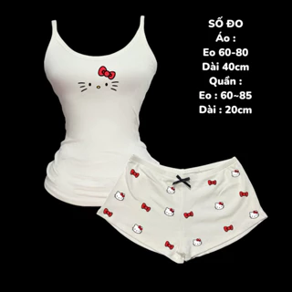SẴN SET NGỦ MÀU TRẮNG CUTE Y2K / SET TÍ HON