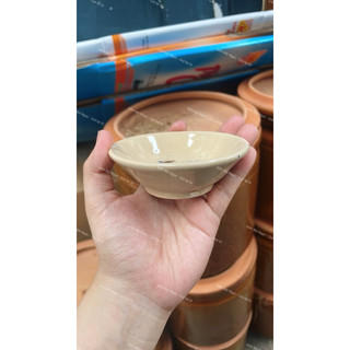 Bộ 10 Chén Tép Size To 9.5cm Vẽ Con Gà Trống - Làm Bánh Bèo - Nướng Trứng - Chén Chấm / Đựng Gia Vị - Gốm Xưa Lái Thiêu
