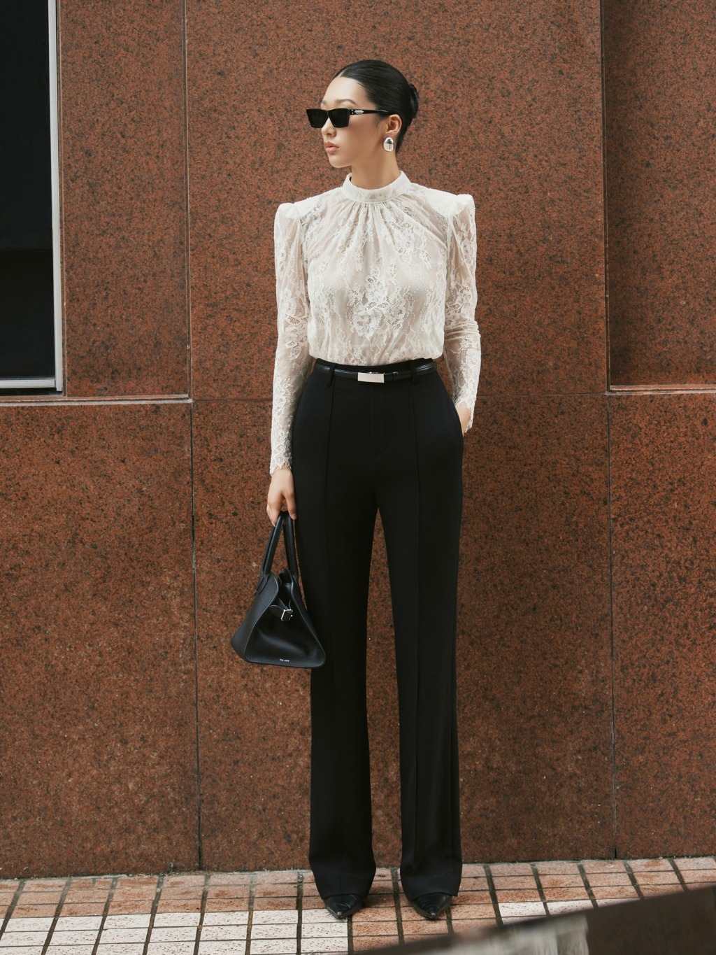 Ảnh Áo sơ mi ren Valentina Lace Blouse HUONG BOUTIQUE HBSM1166 4