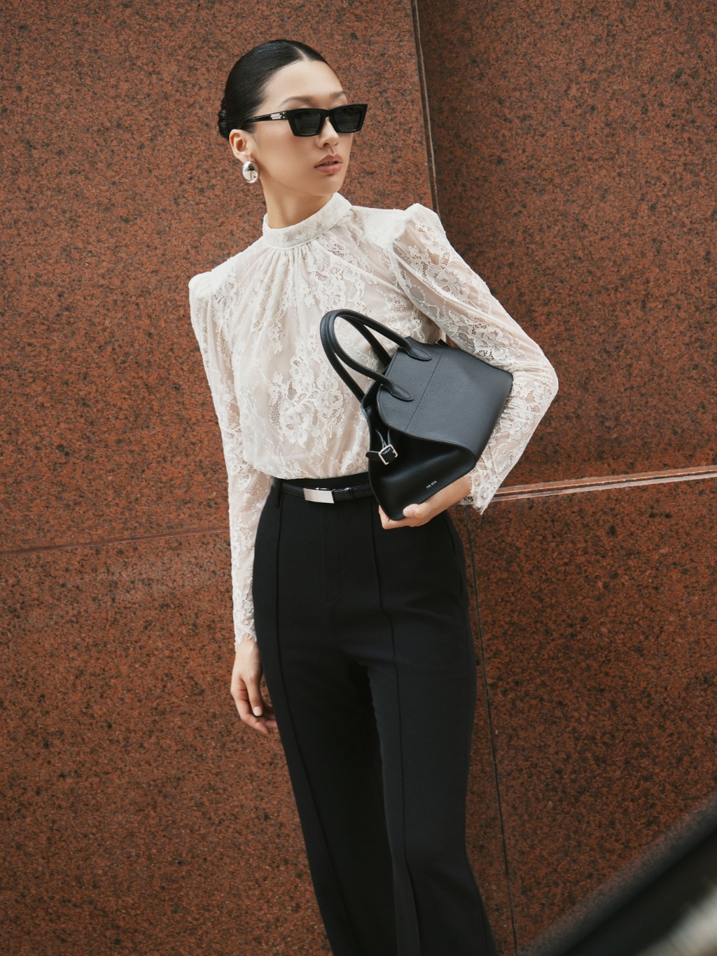 Ảnh Áo sơ mi ren Valentina Lace Blouse HUONG BOUTIQUE HBSM1166 1