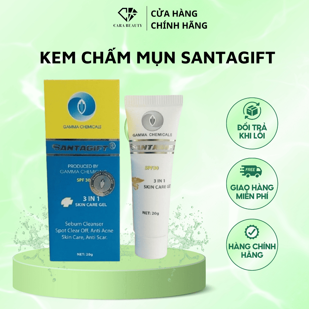Kem Chấm Mụn Santagift SPF30 - Giảm Mụn, Giảm Thâm, Ức Chế Sắc Tố ...