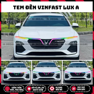 Tem dán demi xe Vinfast Lux A | Tem trang trí cao cấp chống thấm nước, phai màu, chịu nhiệt tốt