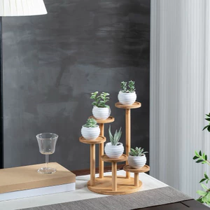 Kệ gỗ nhiều hình, kệ trưng bày mô hình cây cảnh, kệ decor