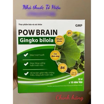 POW BRAIN (Chính hãng) Hộp 100 viên - Giúp hoạt huyết, tăng tuần hoàn não, bổ não, hoạt huyết dưỡng não