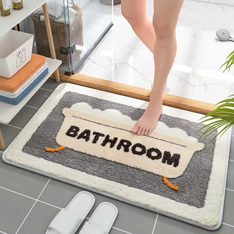 Thảm Lau Chân - Thảm Chùi Chân Đẹp, Thảm Nhà Bếp Lông Cừu Cao Cấp Kích Thước 40x60cm