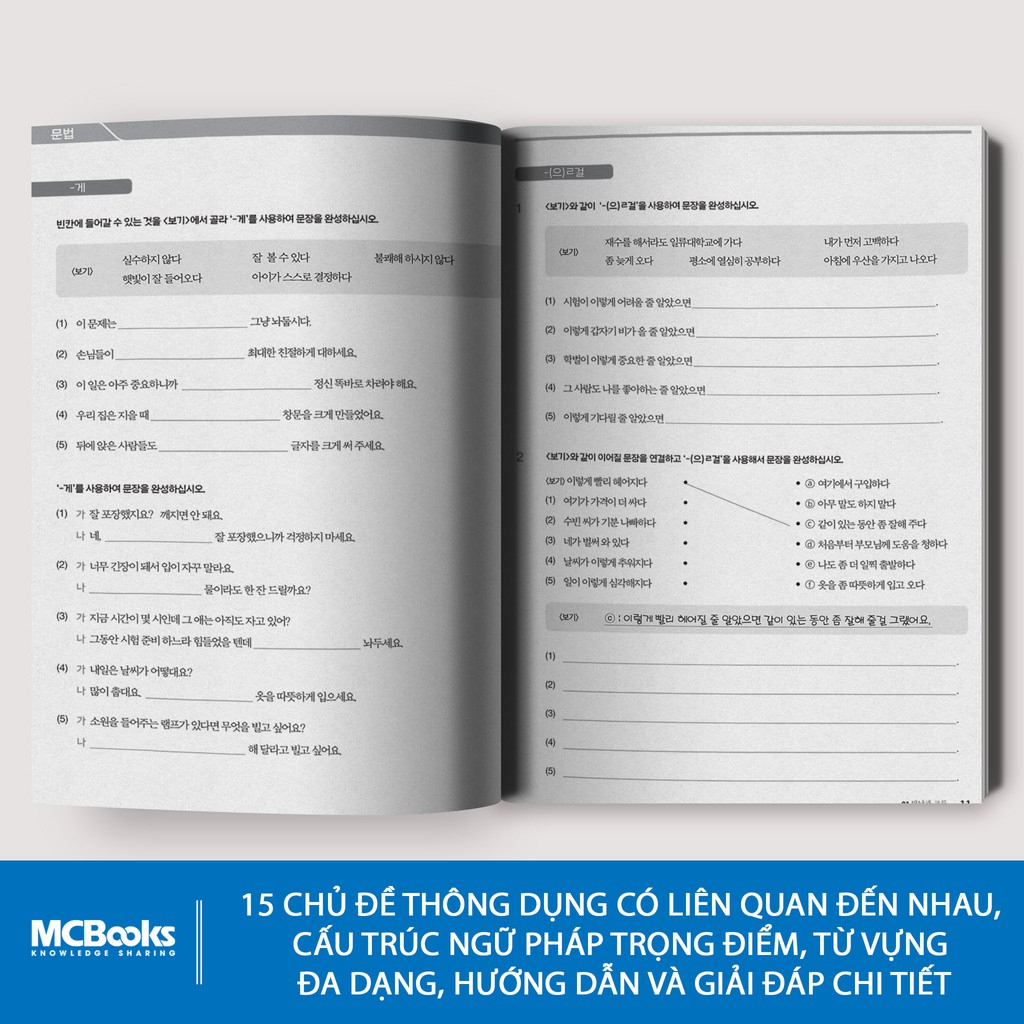 Sách - Tiếng Hàn Tổng Hợp Dành Cho Người Việt Nam - Cao Cấp 5 - Sách Bài Tập