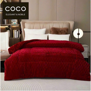 Chăn lông thỏ đại hàn, Chăn coco siêu dày nhập khẩu hàng loại 1 - vải mềm mịn ấm áp hàng đẹp
