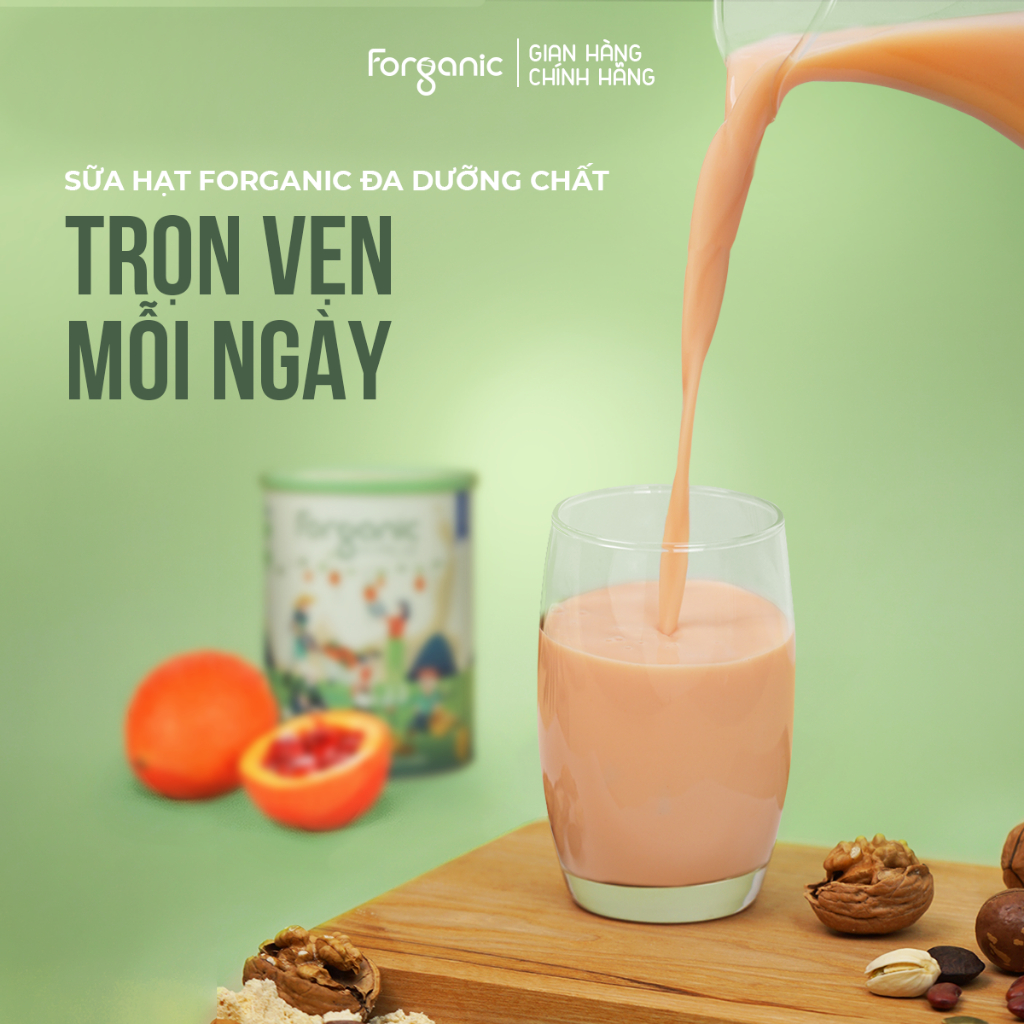 Ảnh Combo Sữa hạt Forganic Bữa ăn thay thế 400G và Sữa hạt Forganic Đa dưỡng chất 400G 2