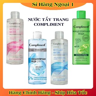 Nước Tẩy Trang Compliment Micellar Water - Dành cho da dầu mụn - Da Nhạy Cảm 400mL của Nga