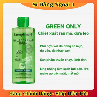 Nước Tẩy Trang Compliment Micellar Water - Dành cho da dầu mụn - Da Nhạy Cảm 400mL của Nga