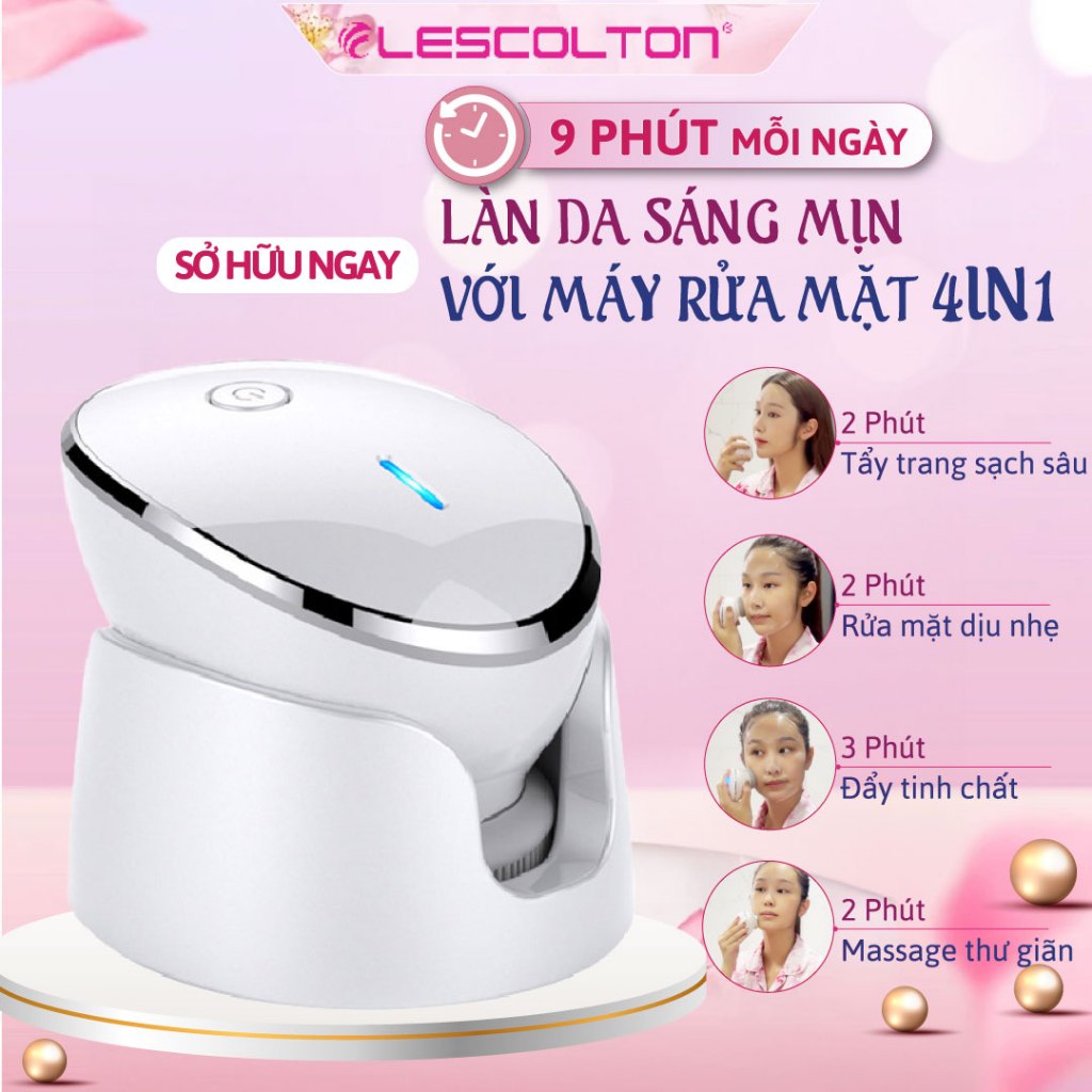 Ảnh Chuột Rửa Mặt Lescolton 4 Trong 1 Làm Sạch Sâu Hiệu Quả, Kiêm Massage Nâng Cơ, Tẩy Trang, Trẻ Hóa Da - dùng mọi loại da 4