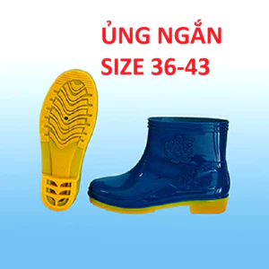 Ủng ngắn đi mưa size 36-43 màu xanh, ủng hái rau, ủng đi mưa, ủng làm vườn