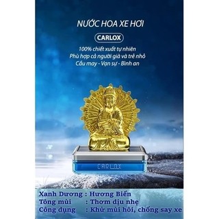 Nước Hoa Ô Tô 50ml CARLOX Tượng Phật Quan Thế Âm Chạy Năng Lượng Mặt Trời