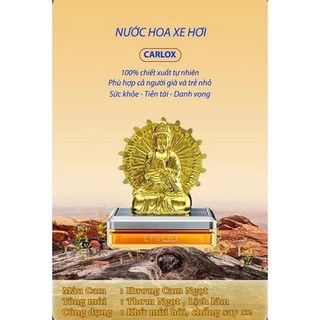 Nước Hoa Ô Tô 50ml CARLOX Tượng Phật Quan Thế Âm Chạy Năng Lượng Mặt Trời