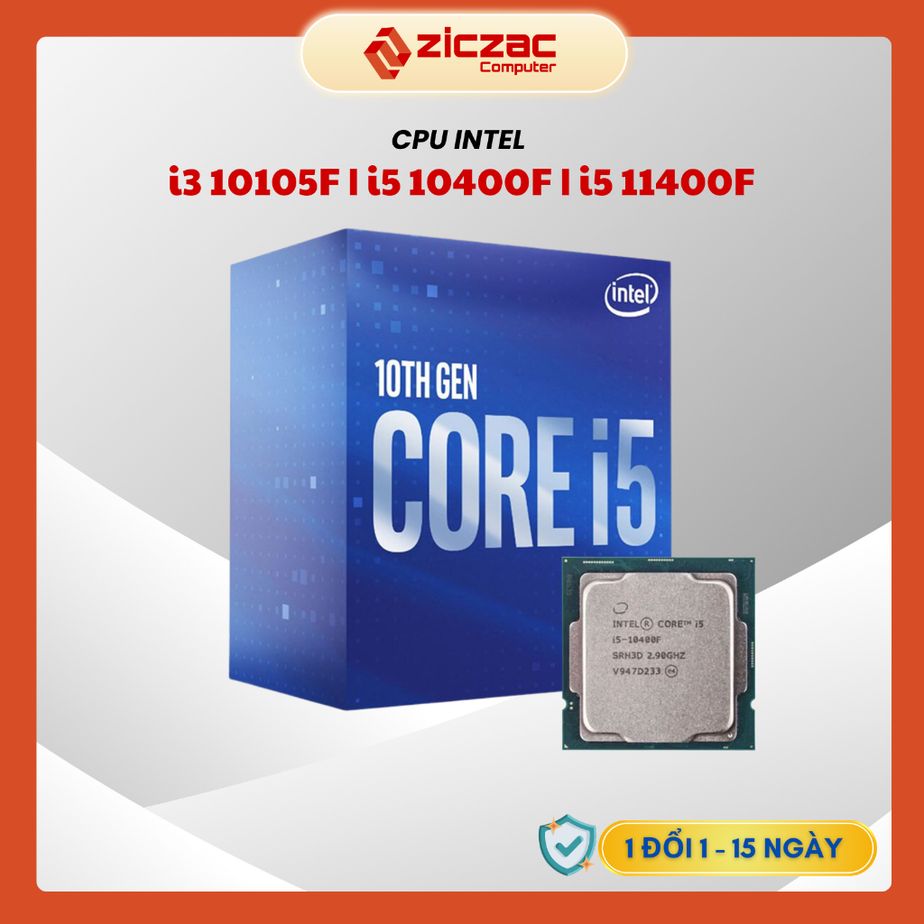 Bộ Vi Xử Lý CPU Intel Core i3 10105F | i5 10400F | i5 11400F tray new ...