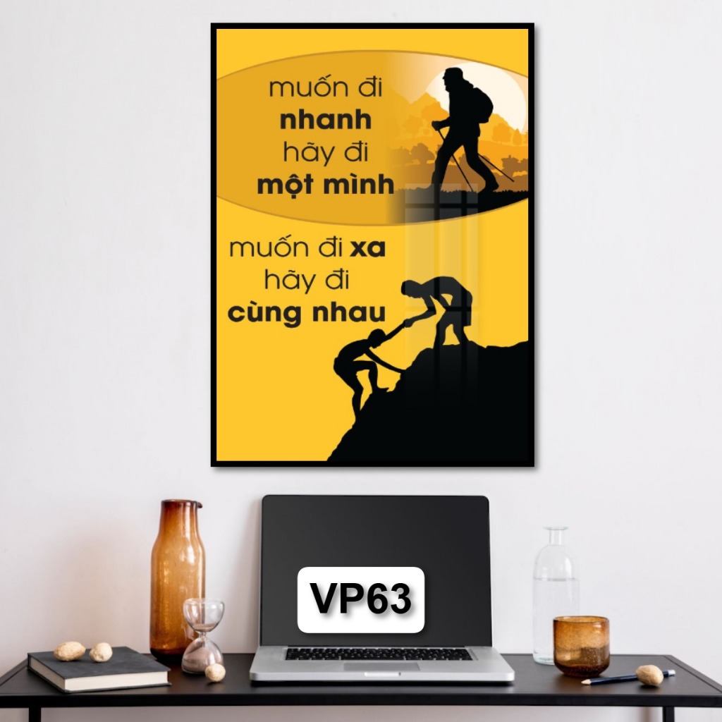 Tranh Gỗ Tráng Gương Động Lực Cổ Động Slogan Treo Tường decor Văn Phòng Khẩu Hiệu Truyền Cảm Hứng Decor Không Gian
