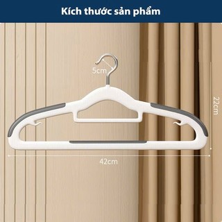 [COMBO 10] Móc treo quần áo chống trượt xoay 360 đa năng Móc nhựa cao cấp bền bỉ chịu vật nặng - MOCCHONGTUOT