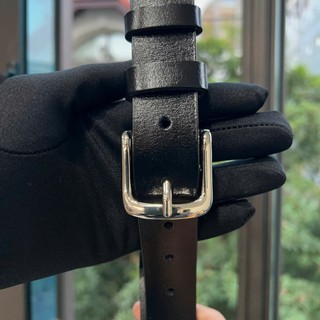 Thắt lưng da thật bản dây 3cm mặt hợp kim cao cấp màu bạc sáng kèm đinh bấm lỗ BH lỗi 1 đổi 1 TL63