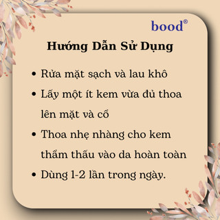 Kem Dưỡng trắng, Ngừa nám, Tàn nhang Bood
