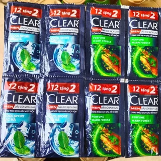 [ DÙNG THỬ ] 1 Gói Dầu Gội Dầu Clear Men Men Bạc Hà 5g/gói