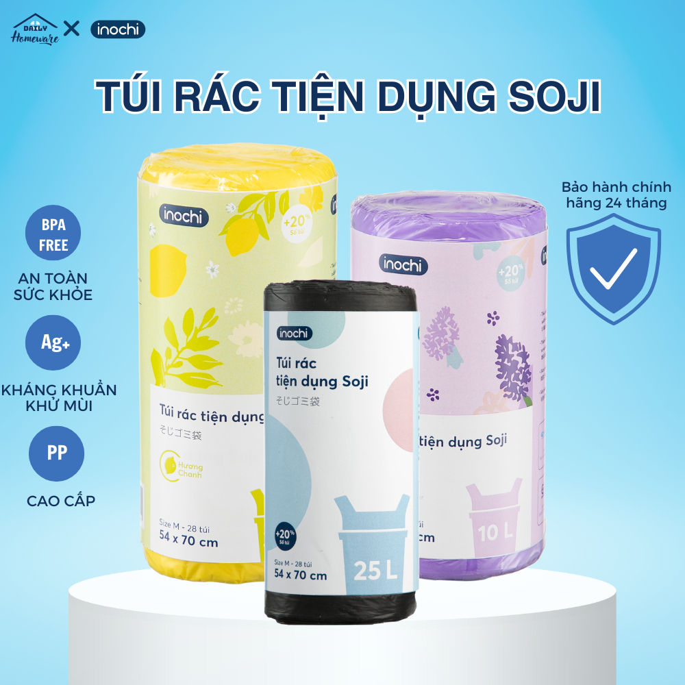 Túi rác tiện dụng Soji thương hiệu Inochi túi rác có mùi hương, thân ...