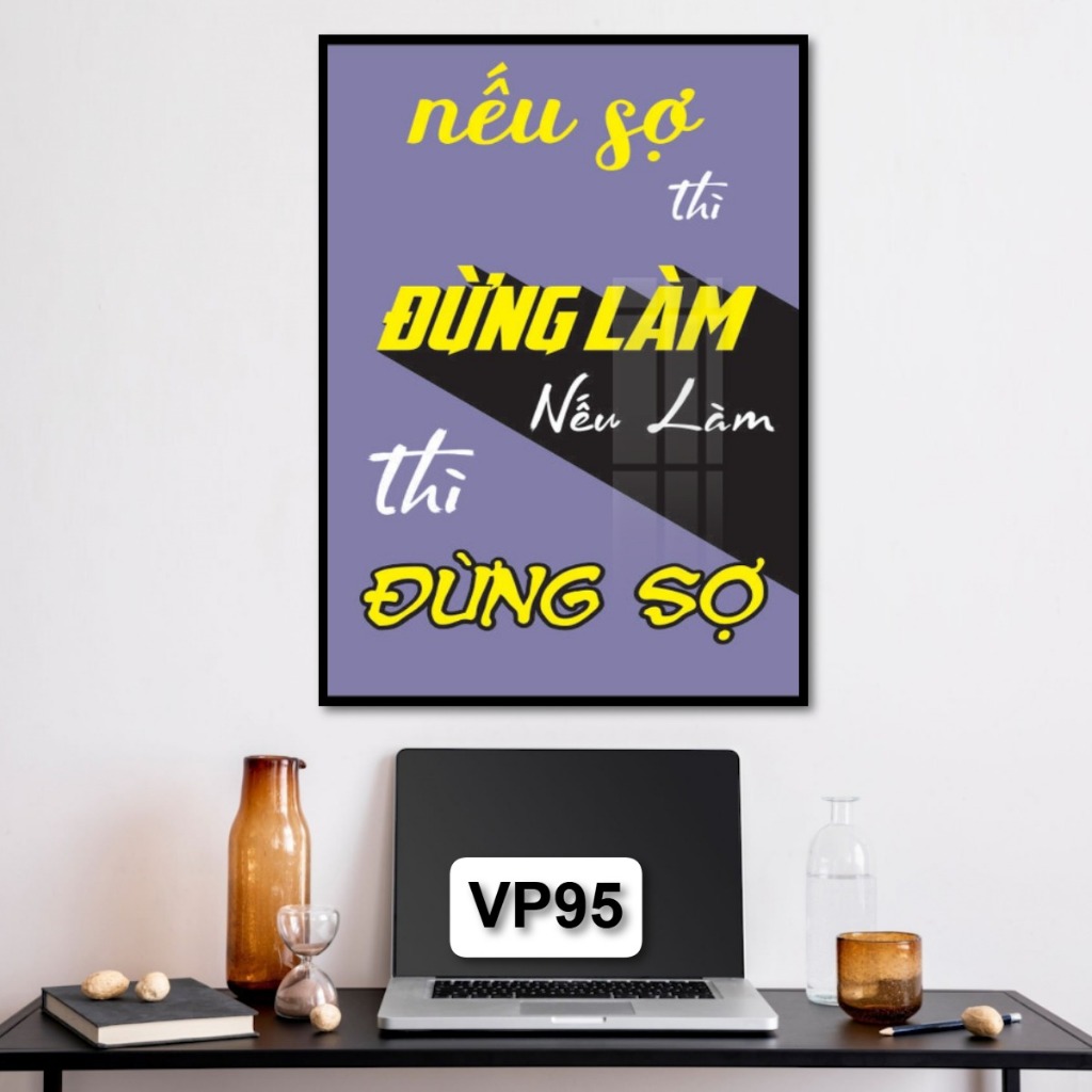 Tranh Slogan Treo Tường Động Lực Cổ Động Khẩu Hiệu Truyền Cảm Hứng Tranh Gỗ Tráng Gương Decor Văn Phòng
