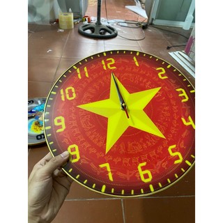 Đồng Hồ Tròn Tráng Gương In UV 5D Cao Cấp. Trang Trí Nhà Cửa,Phòng Khách,Decor Phòng vv...