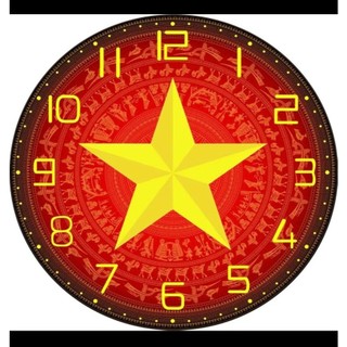 Đồng Hồ Tròn Tráng Gương In UV 5D Cao Cấp. Trang Trí Nhà Cửa,Phòng Khách,Decor Phòng vv...