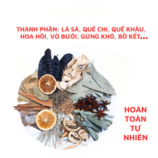 XÔNG NHÀ TẨY UẾ COMBO 2 GÓI THẢO MỘC THIÊN NHIÊN CAO CẤP - KHỬ MÙI XẢ XUI THANH LỌC KHÔNG KHÍ