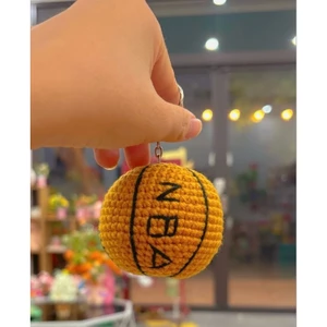 Bóng len handmade - bóng đá len - bóng rổ len - móc khoá quả bóng treo cặp, móc khoá, làm quà tặng - DIY