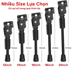 Chân Chống Xe Đạp Cho Xe Đạp Trẻ Em Chọn Size Từ 12inch đến 20inch Hợp Kim Chắc Chắn Chính Hãng dododios