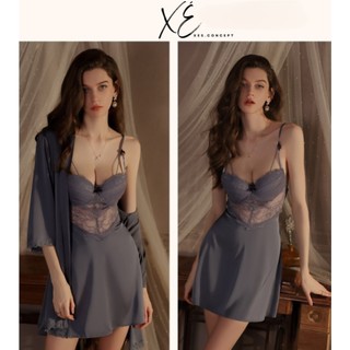 Váy lụa cao cấp phối ren lưới có đệm nâng vòng 1 dày đủ màu ( V1 )