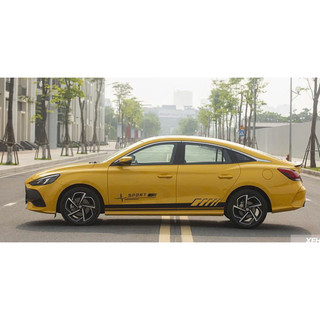 Tem 2 bên Sườn Xe Ô tô MG 5, decal Sọc đen tặng kèm tem nắp bình xăng hoặc tem chữ kí theo yêu cầu