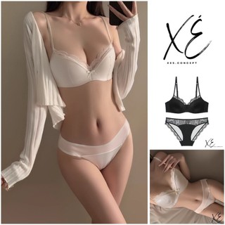 Đồ nội y (S11) - Bộ đồ lót cúp ngực đơn giản pha ren basic tinh xảo
