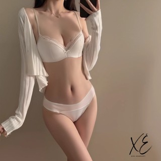 Đồ nội y (S11) - Bộ đồ lót cúp ngực đơn giản pha ren basic tinh xảo