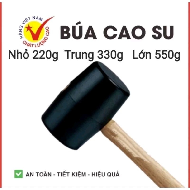 BÚA CAO SU CÁN GỖ SIÊU NHỎ TRUNG LỚN | Shopee Việt Nam