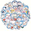Set 60 Sticker Nhân vật Doraemon Anime dễ thương Chống Nước Dán Laptop Vali Mũ Bảo Hiểm Sổ Tay