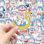 Set 60 Sticker Nhân vật Doraemon Anime dễ thương Chống Nước Dán Laptop Vali Mũ Bảo Hiểm Sổ Tay