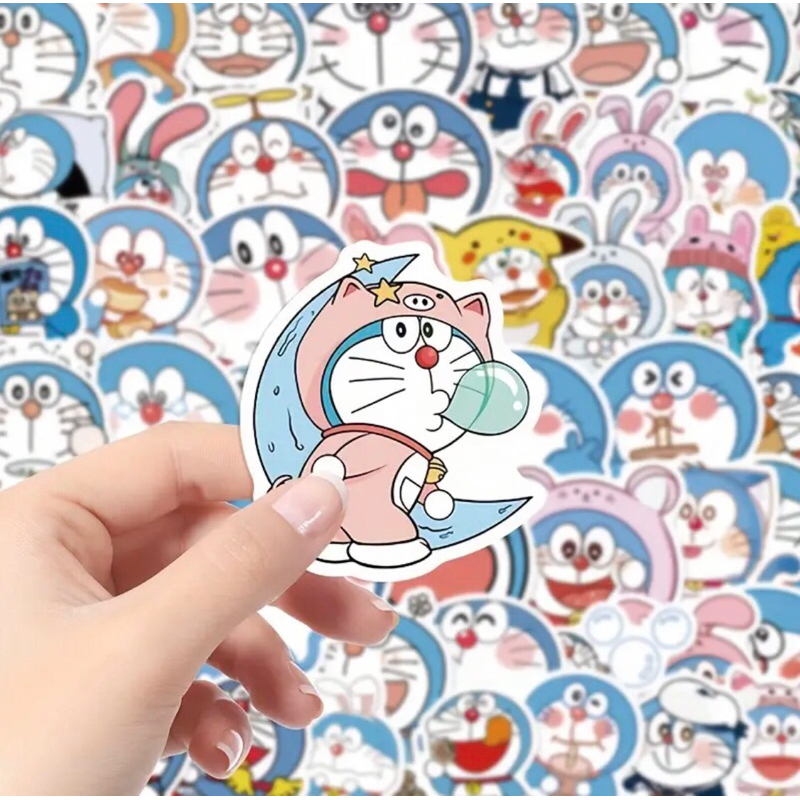 60 sticker nhân vật Doraemon anime dễ thương