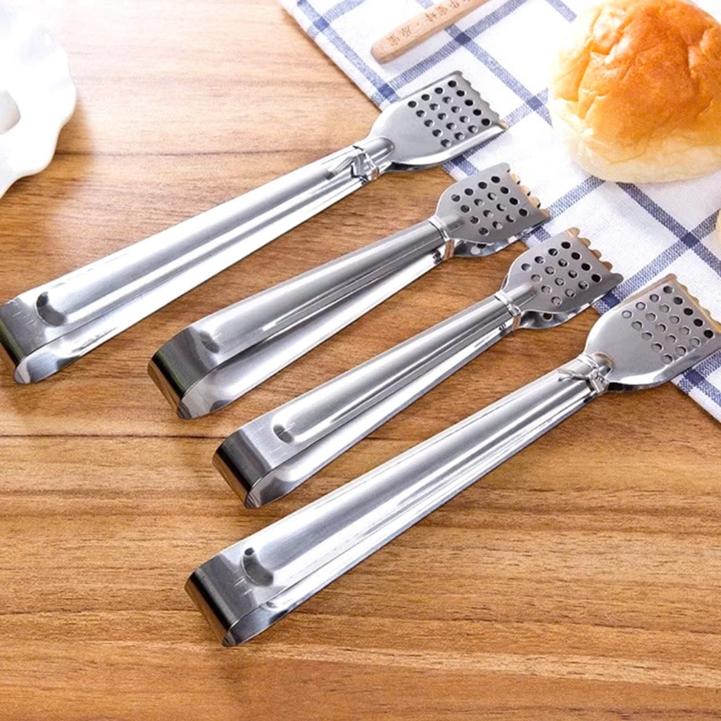 KẸP GẮP ĐỒ, GẮP ĐÁ CÓ LỖ, Kẹp Gắp Thức Ăn, Đá, Đồ Nướng Salad Cao Cấp Bền Đẹp Dài 22cm - MA:KEPGAPDO