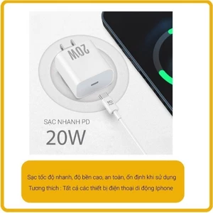 Sạc nhanh iphone 20W chính hãng cho Táo 11 12 13 14 Promax 15 Promax 16 Promax 17 ProMax