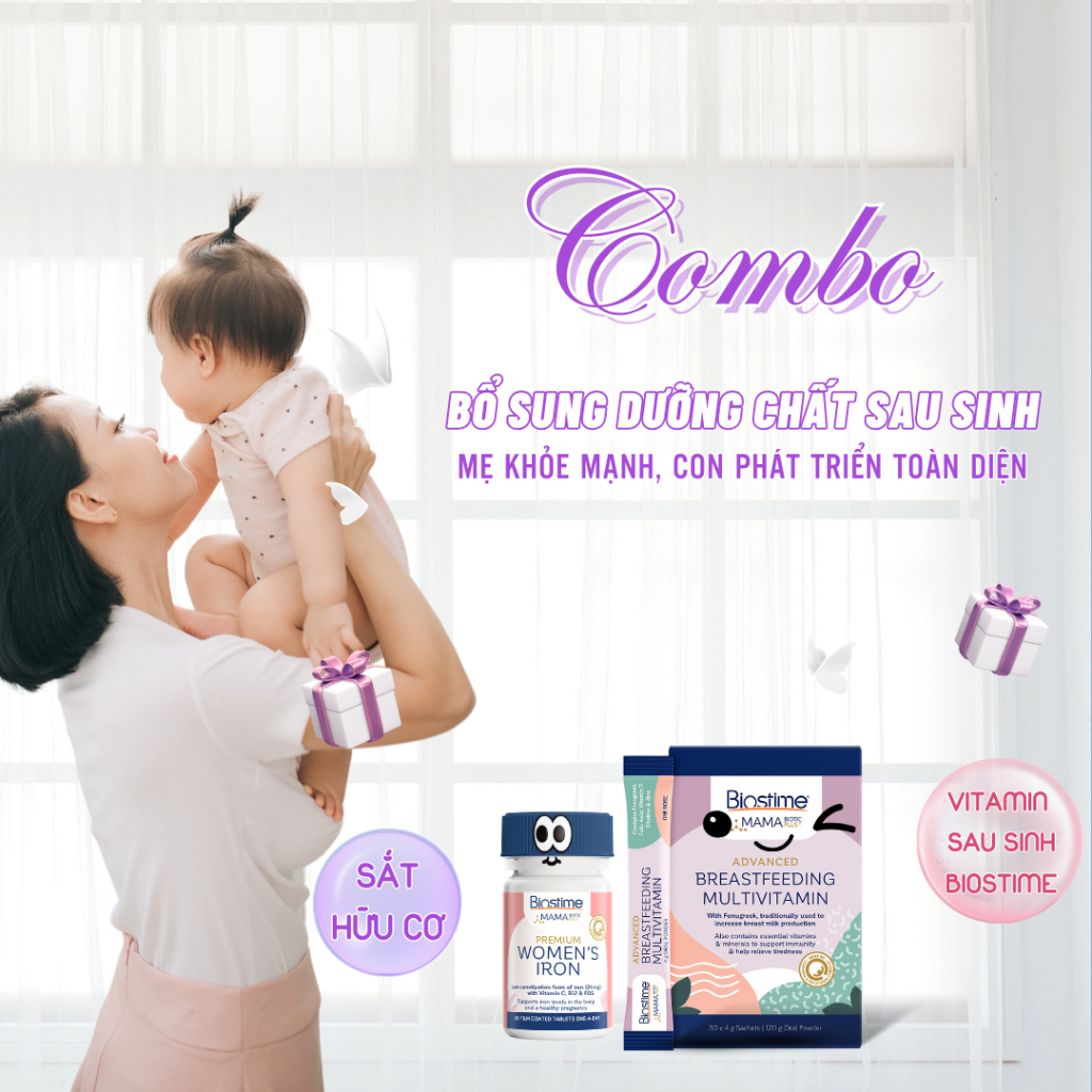 Ảnh Combo Dinh Dưỡng Cho Mẹ Sau Sinh - Sữa Dinh Dưỡng, Vitamịn Và Sắt Cho Mẹ Giúp Ngừa Thiếu Máu Và Thiếu Chất 3