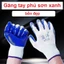 SET 10 Đôi Găng Tay Lao Động Phủ Sơn Xanh Làm Vườn - Bao Tay Bảo Hộ Đi Làm OKAMAS