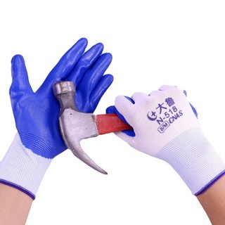 [GIÁ SỈ] SET 10 Đôi Găng Tay Lao Động Phủ Sơn Xanh Làm Vườn - Bao Tay Bảo Hộ Đi Làm OKAMAS