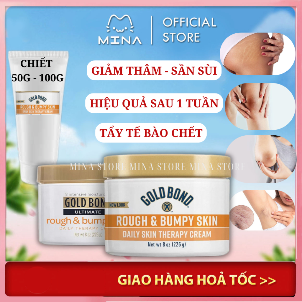 Kem dưỡng Body GOLD BOND ULTIMATE ROUGH BUMPY SKIN giảm thâm, sần mông chính hãng, của Mỹ