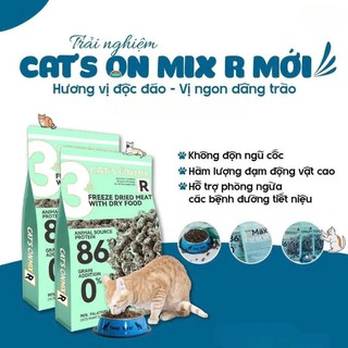 [1.4KG] Hạt Cat's On Mix R/ Mix T Cho Mèo CatsOn Topping Rắc Thịt Sấy