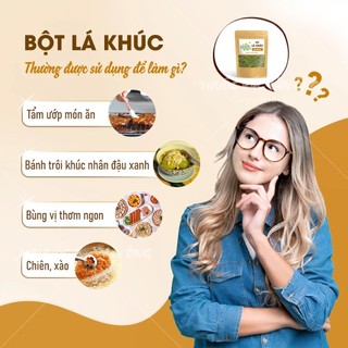 Bột lá khúc nguyên chất 100g (Bột rau khúc, bánh xôi khúc) - Lãn Ông