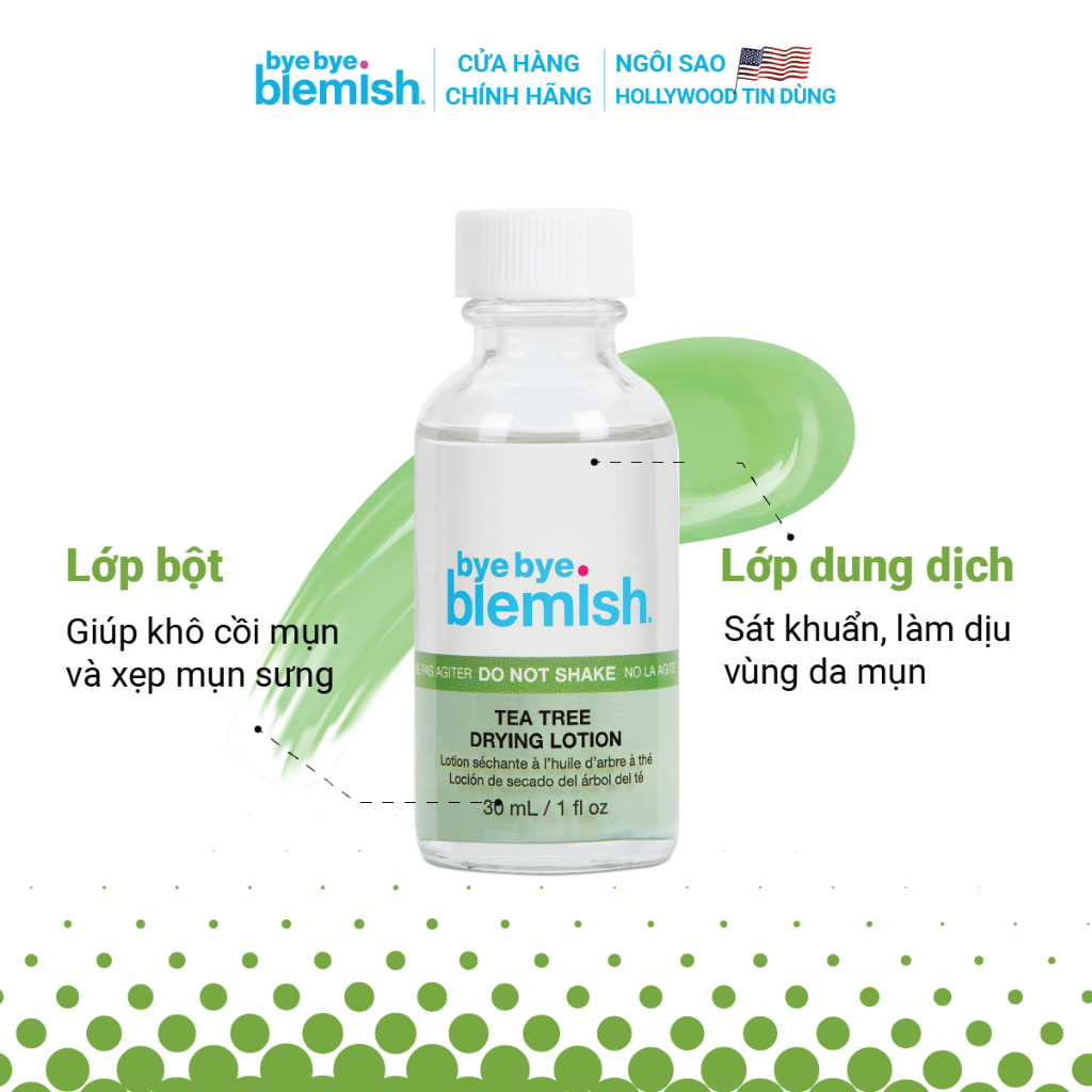Ảnh Combo Giảm Mụn Viêm và Thâm Mụn Nhanh - Chấm Mụn Tràm Trà 30ml và Chấm Vitamin C 30ml Bye Bye Blemish 3